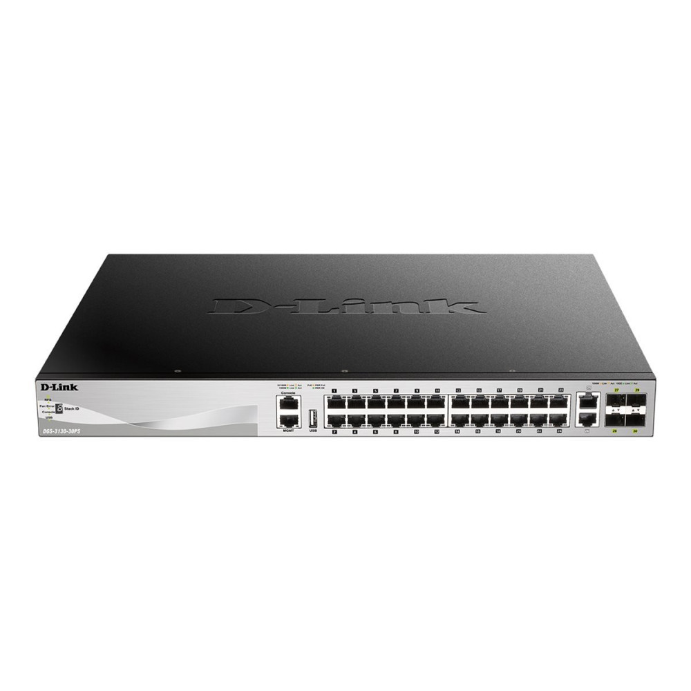 D-Link DGS 3130-30PS - Switch - L3 Lite - gestito - 24 x 10/100/1000 (PoE+)
