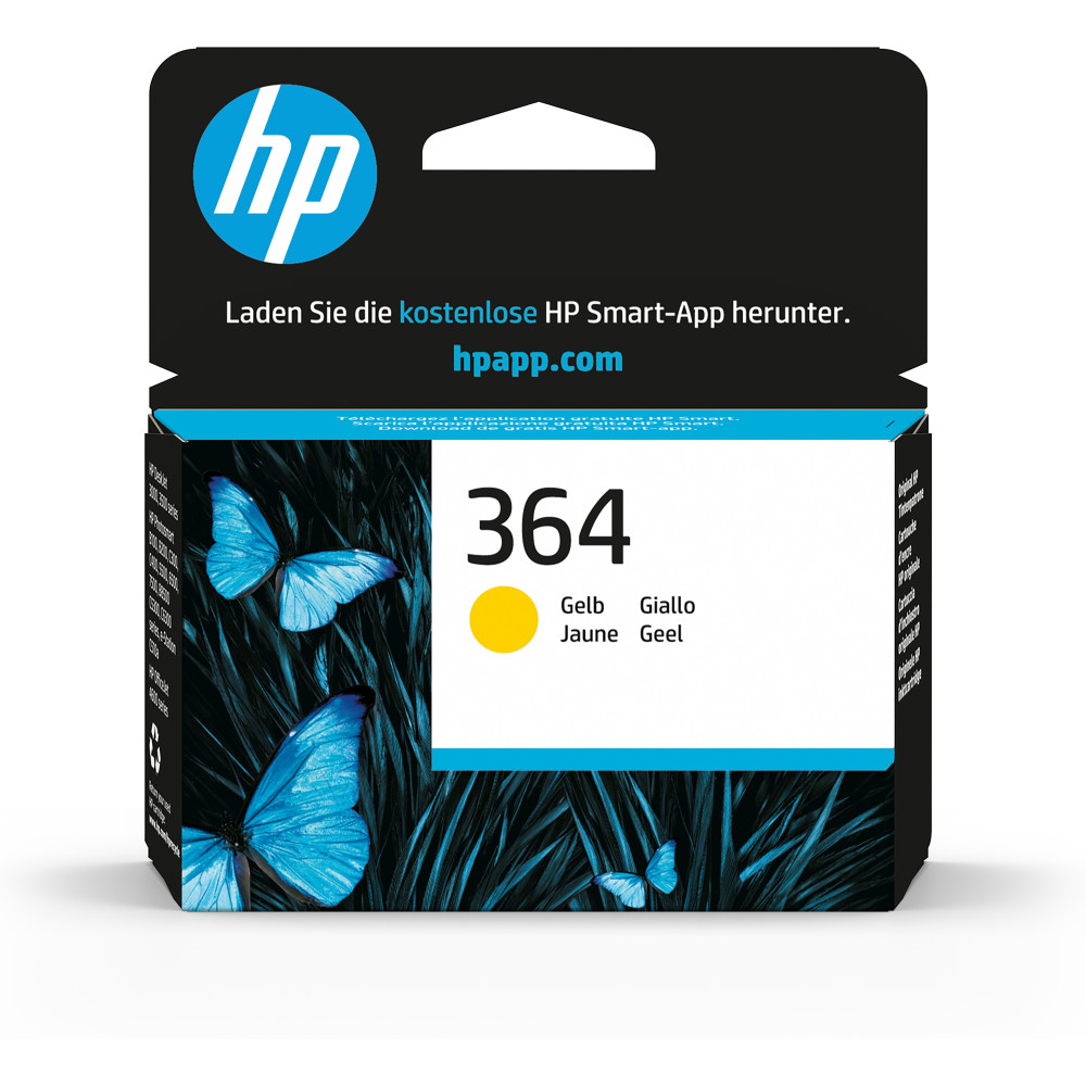HP Cartuccia originale inchiostro giallo 364 HP Cartuccia originale inchiostro giallo 364