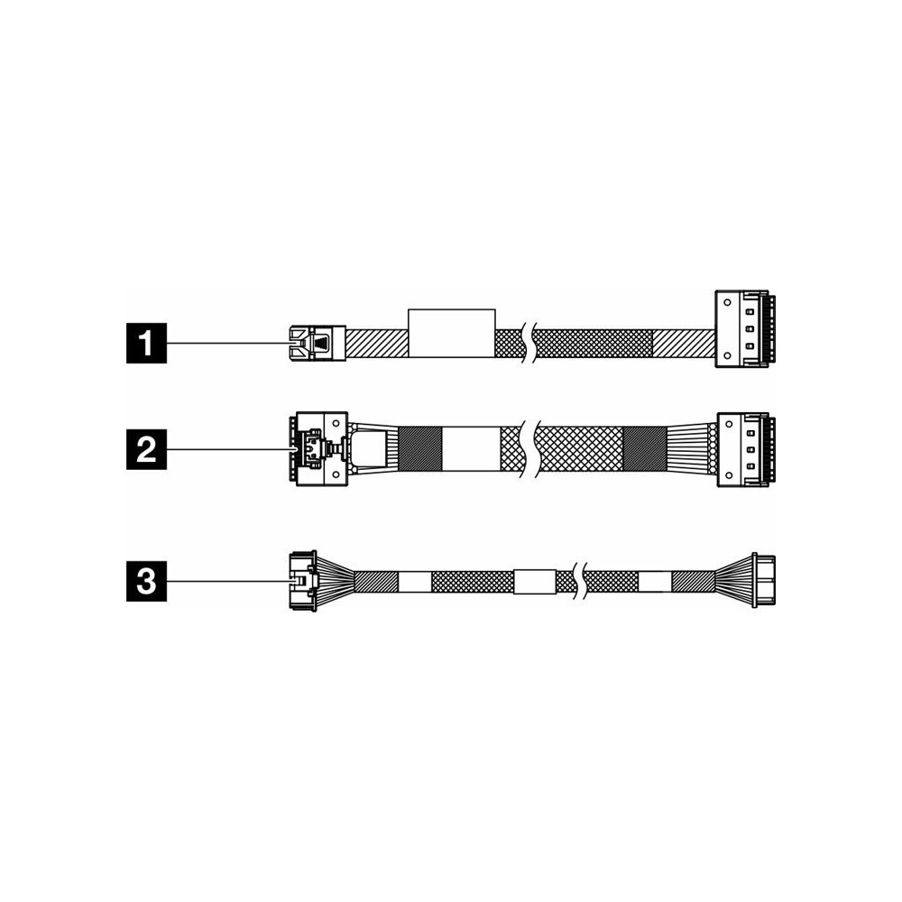 Kit di cavi di memoria Lenovo - per M.2 SATA/x4 Chassis