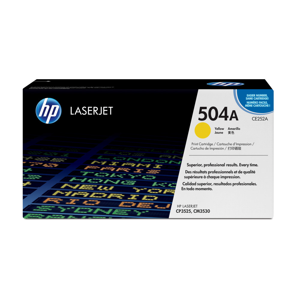 HP Cartuccia Toner originale giallo LaserJet 504A HP Cartuccia Toner originale giallo LaserJet 504A