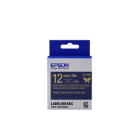 Epson LabelWorks LK-4HKK - silenzioso - oro su blu marino - Rolle (1,2 cm x 5 m)