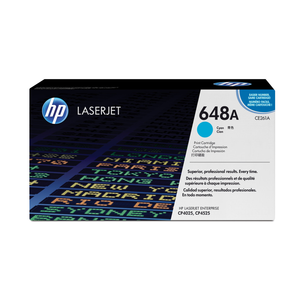 HP Cartuccia Toner originale ciano LaserJet 648A HP Cartuccia Toner originale ciano LaserJet 648A
