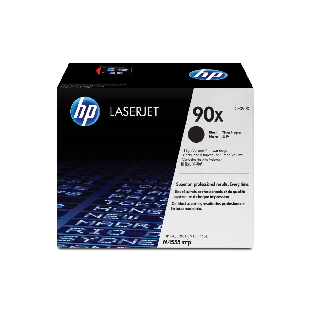 HP Cartuccia Toner originale nero ad alta capacità LaserJet 90X HP Cartuccia Toner originale nero ad alta capacità LaserJet 90X