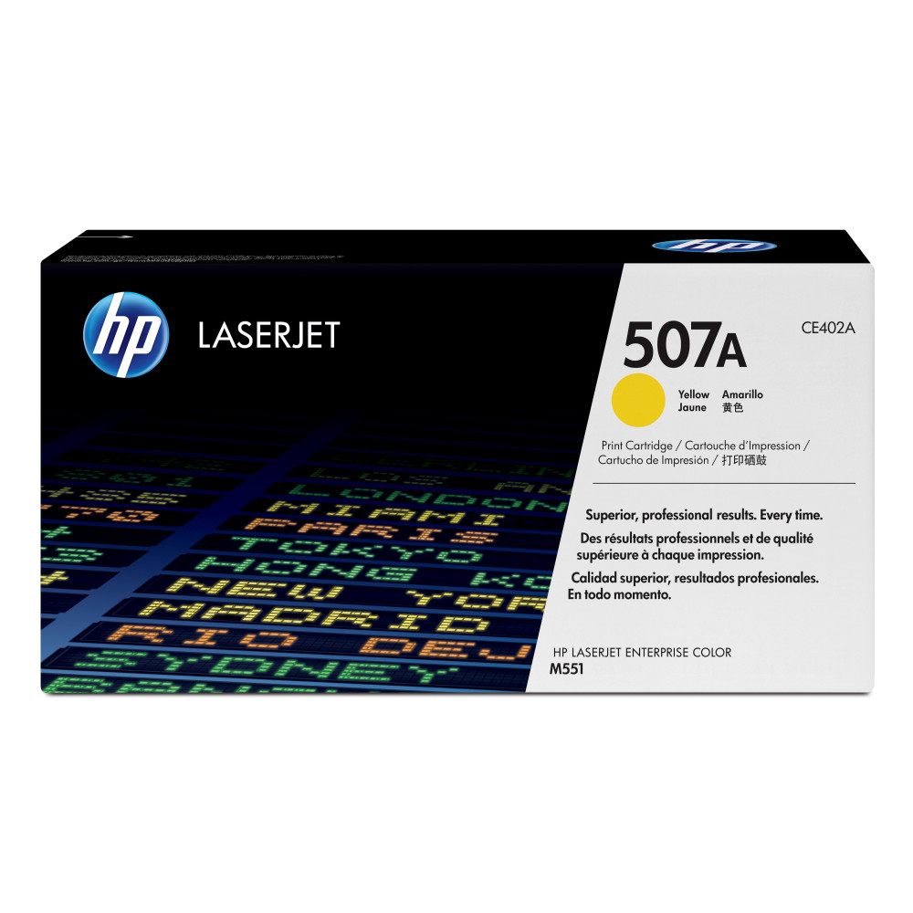 HP Cartuccia Toner originale giallo LaserJet 507A HP Cartuccia Toner originale giallo LaserJet 507A