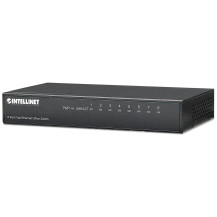 Intellinet 8-Port Fast Ethernet Office Switch, Dimensione da Scrivania, Metallico, IEEE 802.3az (Energy Efficient Ethernet)