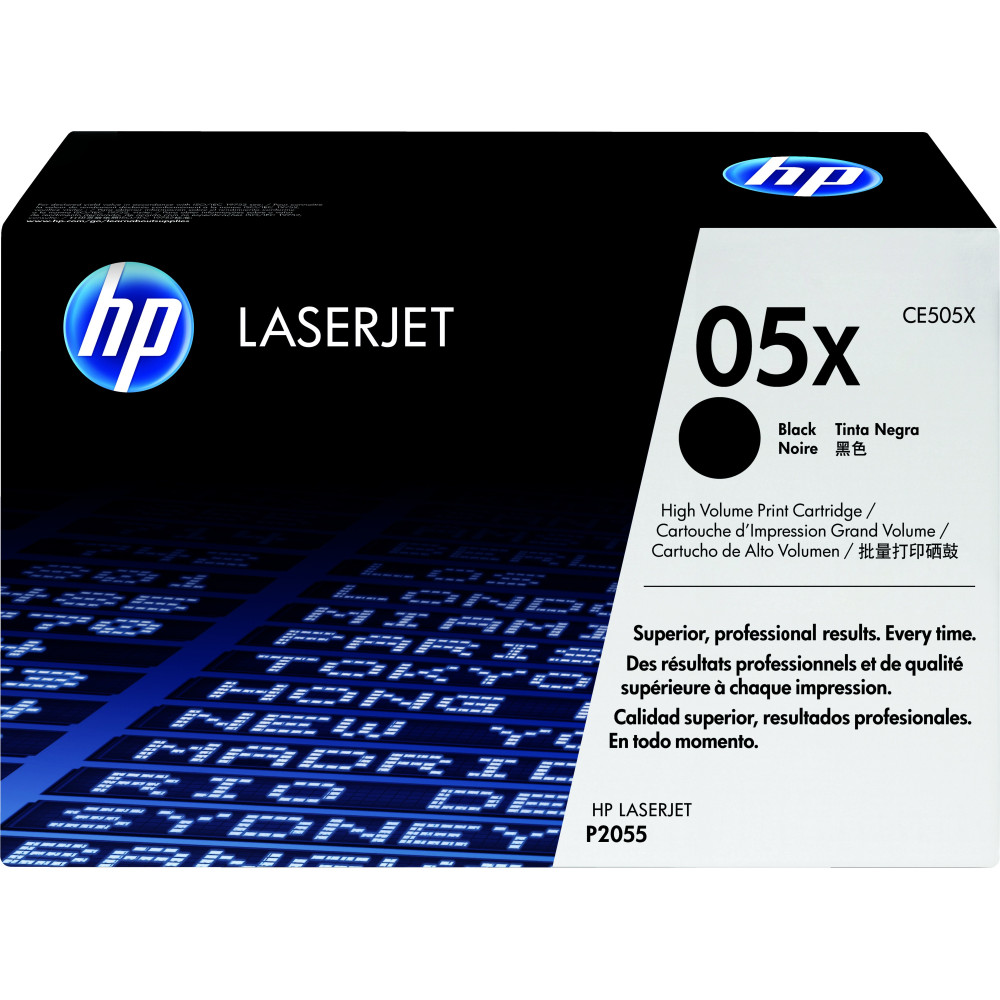 HP Cartuccia Toner originale nero ad alta capacità LaserJet 05X HP Cartuccia Toner originale nero ad alta capacità LaserJet 05X