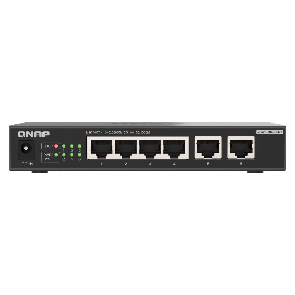 QNAP QSW-2104-2T-R2 - Switch - senza gestione - 4