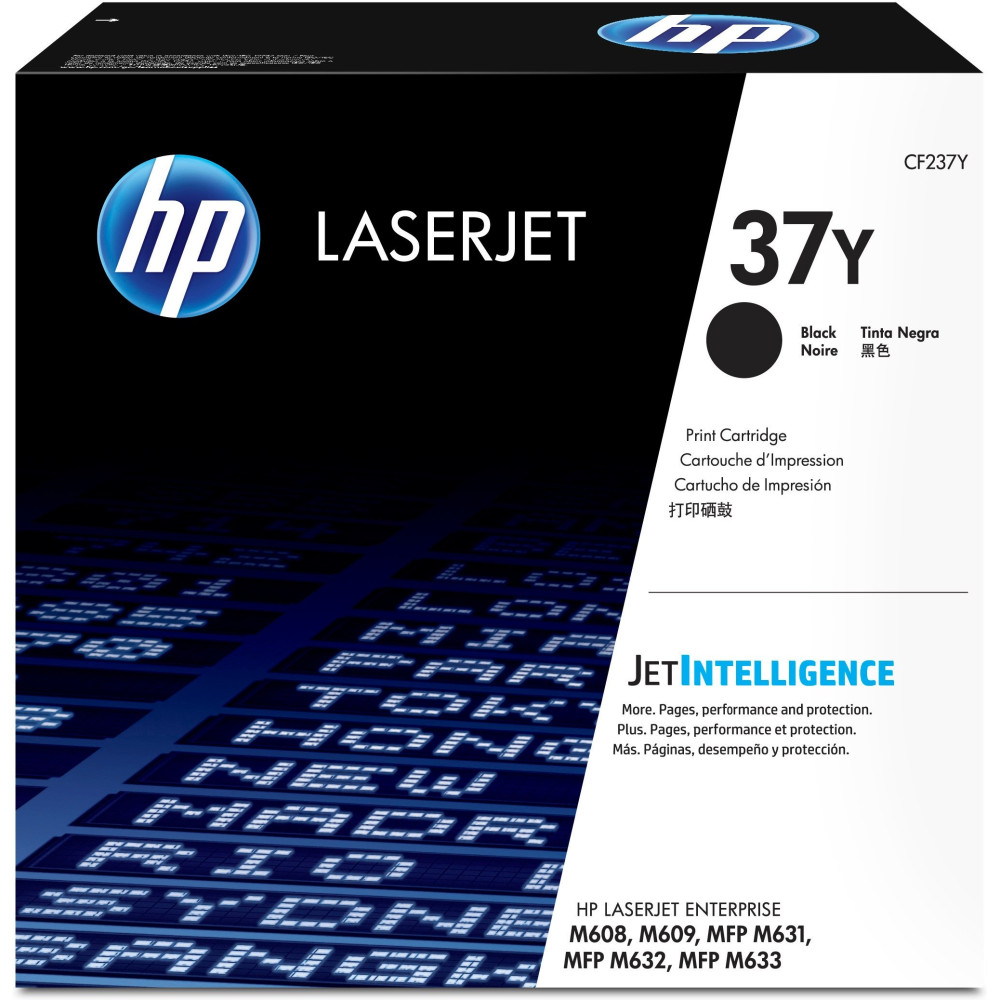 HP Cartuccia toner nero originale ad altissima capacità LaserJet 37Y HP Cartuccia toner nero originale ad altissima capacità LaserJet 37Y
