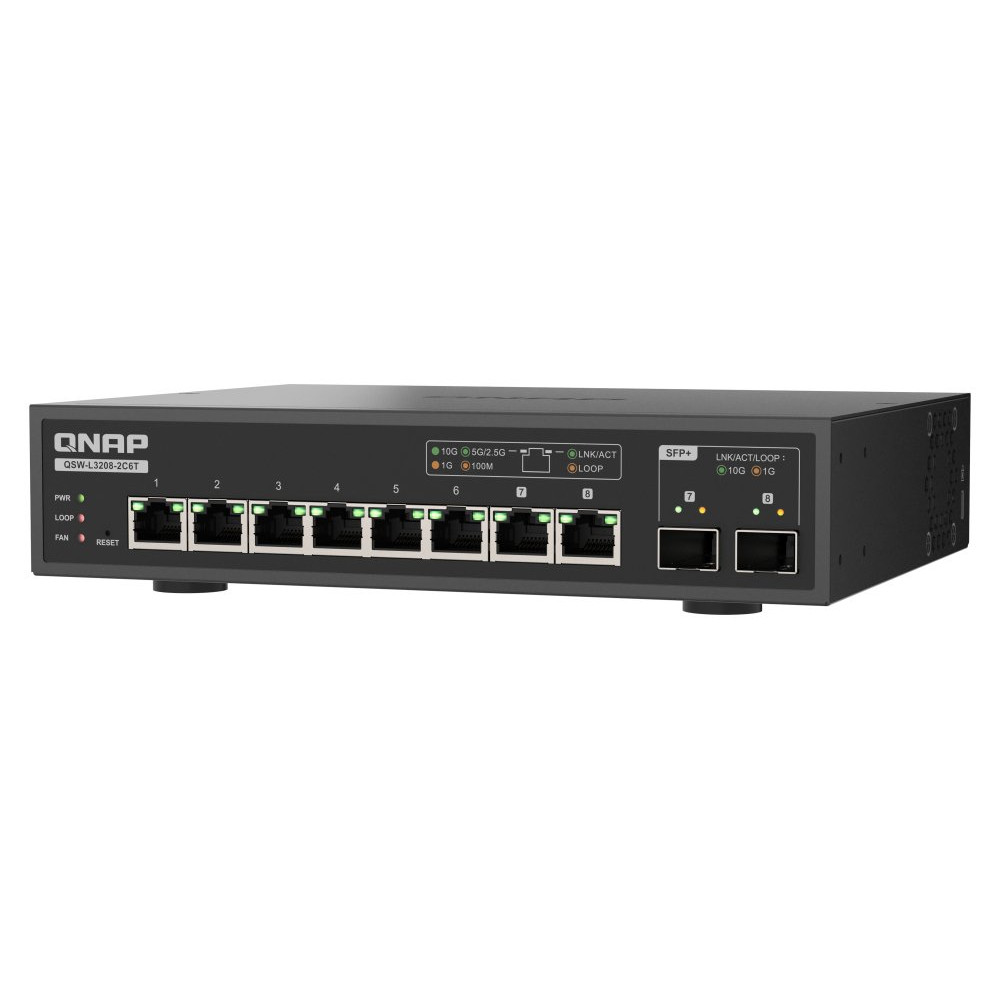QNAP QSW-L3208-2C6T - Switch - gestito - 2 x