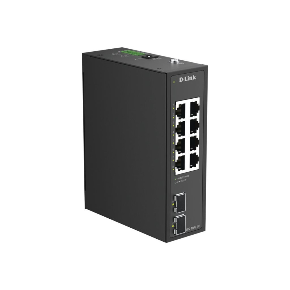 D-Link DIS 100G-10 - Switch - senza gestione - 8 x