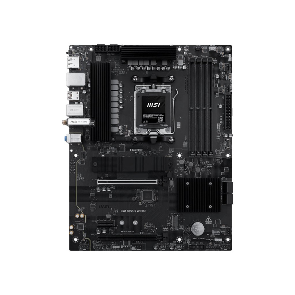 MSI PRO B850-S WIFI6E - Scheda madre - ATX - Socket AM5 - Chipsatz AMD B850 - USB 3.2 Gen 2, USB-C 3.2 Gen 2, USB 3.2 Gen 1 - LA