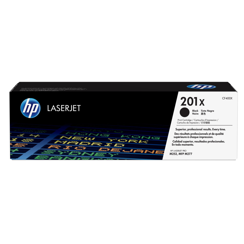 HP Cartuccia Toner originale nero ad alta capacità LaserJet 201X HP Cartuccia Toner originale nero ad alta capacità LaserJet 201X