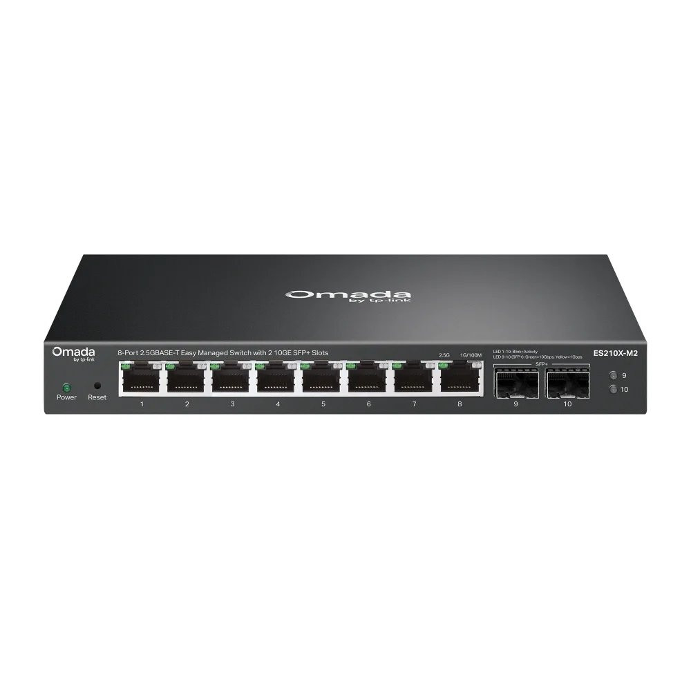 TP-LINK ES210X-M2, Gestito, 2,5G Ethernet (100/1000/2500), Montaggio in rack, Desktop/Wall Mount