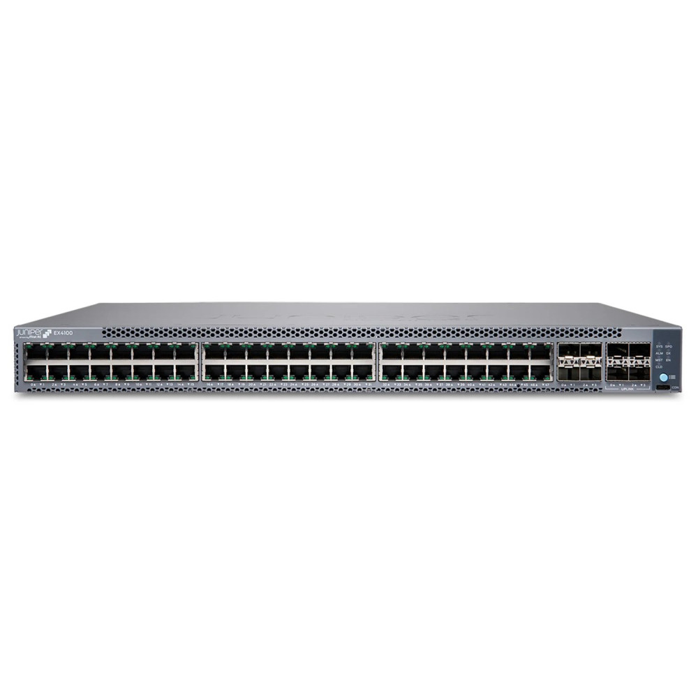 Juniper EX Series EX4100-48P - Switch - L3 - gestito - 48 x 10/100/1000Base-T + 16 x 1Gb Ethernet + 4 x 1/10 Gigabit (Uplink)
