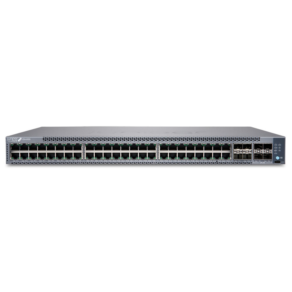 Juniper EX Series EX4100-48T - Switch - L3 - gestito - 48 x 10/100/1000Base-T + 16 x 1Gb Ethernet + 4 x 1/10 Gigabit (Uplink)