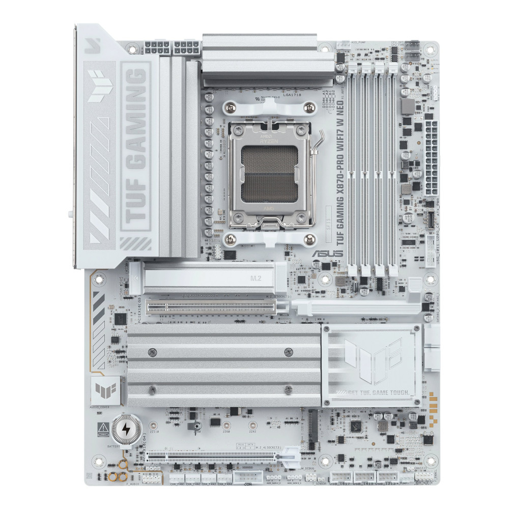 ASUS TUF GAMING X870-PRO WIFI7 W NEO - Scheda madre - ATX - Socket AM5 - Scheda madre AMD X870 - USB4, USB 3.2 Gen 1, USB 3.2 Ge