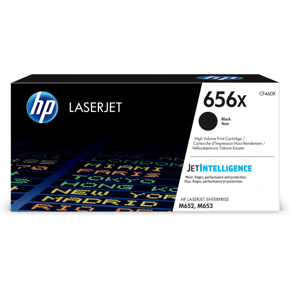 HP Cartuccia toner nero originale ad alta capacità LaserJet 656X HP Cartuccia toner nero originale ad alta capacità LaserJet 656X