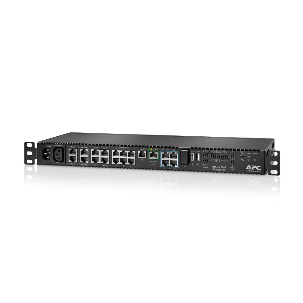 <p>APC NetBotz Rack Monitor 750 - Dispositivo di monitoraggio dell'ambiente</p>