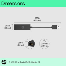 HP USB 3.0 a RJ45 Adattatore G2 - Adattatore di rete