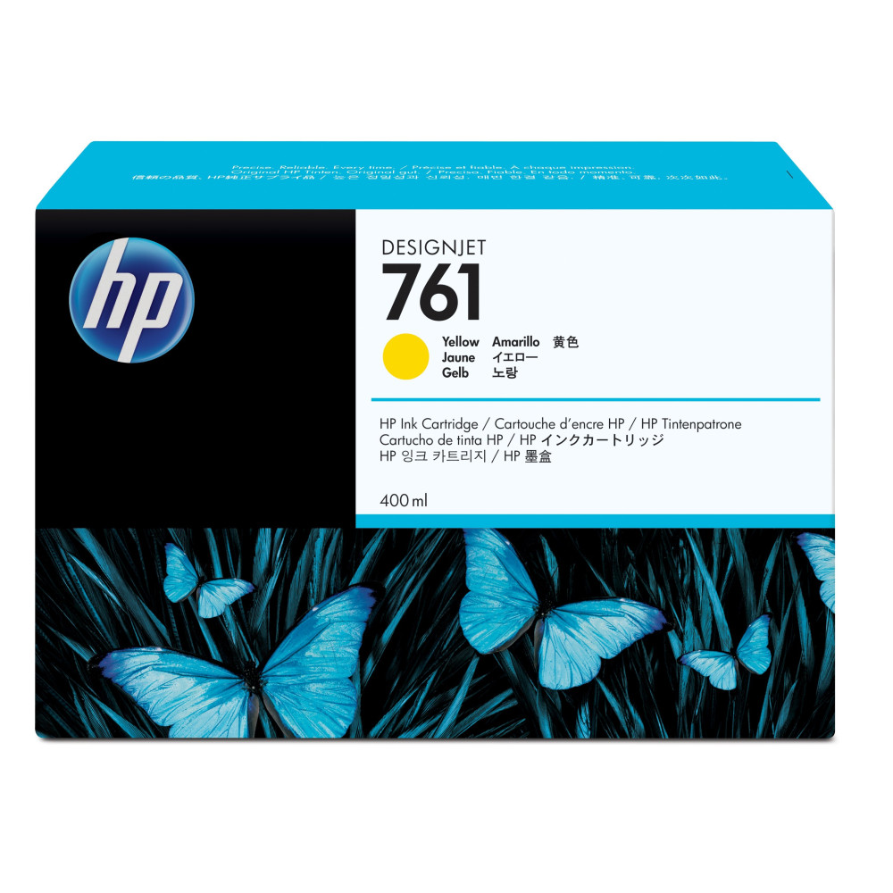 HP Cartuccia inchiostro giallo DesignJet 761, 400 ml HP Cartuccia inchiostro giallo DesignJet 761, 400 ml