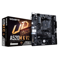 Gigabyte A520M K V2 - 1.0 - scheda madre - micro ATX - Socket AM4 - Chipschetto AMD A520 - USB 3.2 Gen 1 - LAN Gigabit - grafica