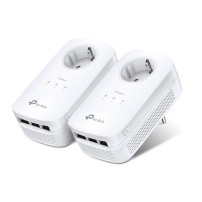 TP-LINK AV1200 - Powerline-Adapter 3-Port-Switch - 1GbE, HomePlug AV (HPAV)