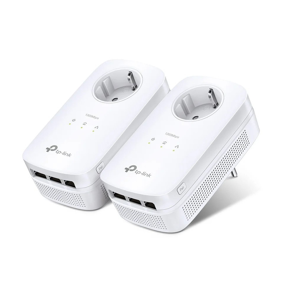 TP-LINK AV1200 - Powerline-Adapter 3-Port-Switch - 1GbE, HomePlug AV (HPAV)