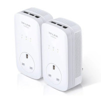 TP-LINK AV1200 - Powerline-Adapter 3-Port-Switch - 1GbE, HomePlug AV (HPAV)