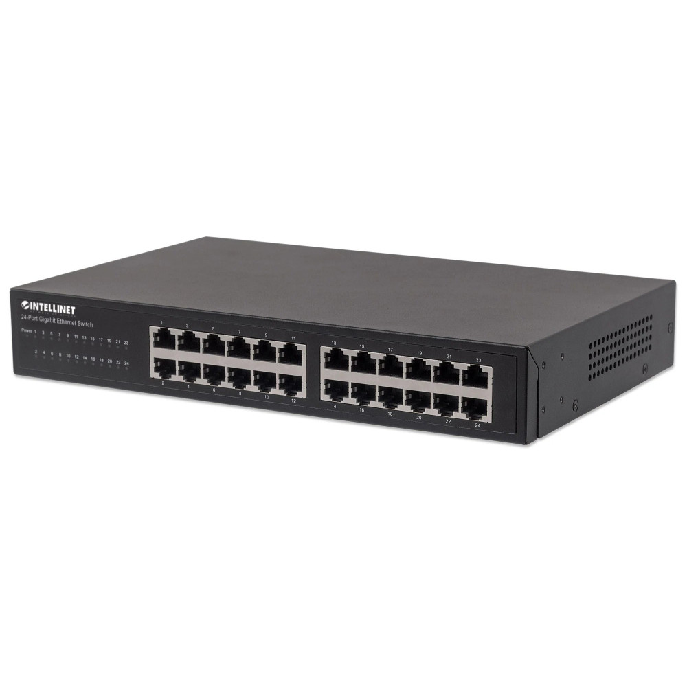 Intellinet 24-Port Gigabit Ethernet Switch, 24 x porte 10/100/1000 Mbit/s RJ45, IEEE 802.3az (Energy Efficient Ethernet)