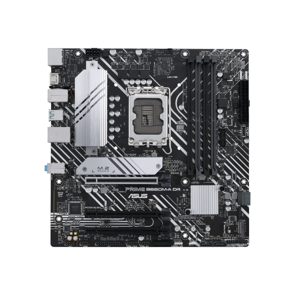 ASUS PRIME B660M-A D4-CSM - scheda madre - micro ATX - Sockel LGA1700 - Chips B660 - USB 3.2 Gen 1, USB-C 3.2 Gen 1, USB 3.2 Gen