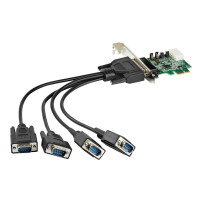 StarTech.com scheda di espansione seriale PCI Express RS232 - scheda host controller seriale PCIe RS232 - scheda di conversione 