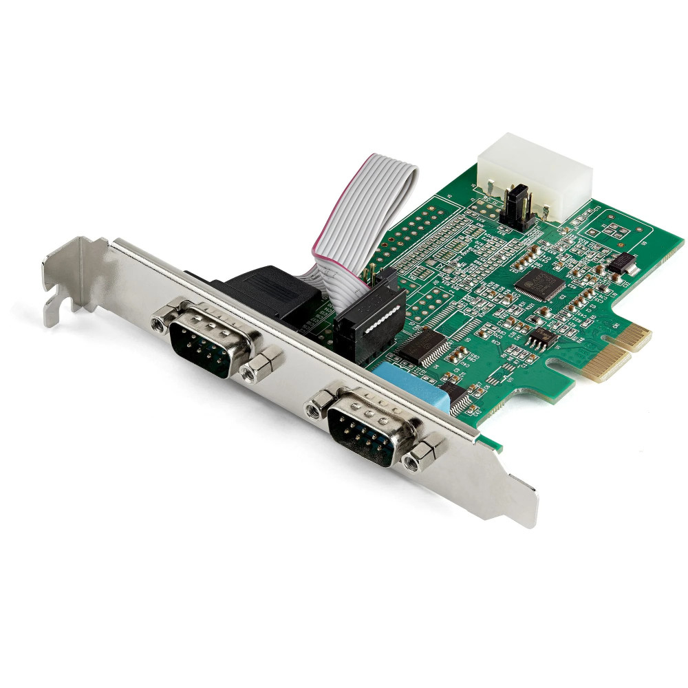 StarTech.com 2 Porte Seriale PCI Express RS232 Adapter Card - Scheda Controller Seriale PCIe RS232 - Conversione da PCIe a Dual 
