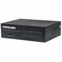 Intellinet 8-porto Switch Gigabit Ethernet PoE+, conforme a IEEE 802.3at/af Power over Ethernet (PoE+/PoE)