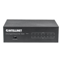 Intellinet 8-porto Switch Gigabit Ethernet PoE+, conforme a IEEE 802.3at/af Power over Ethernet (PoE+/PoE)