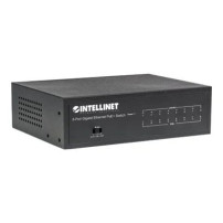 Intellinet 8-porto Switch Gigabit Ethernet PoE+, conforme a IEEE 802.3at/af Power over Ethernet (PoE+/PoE)