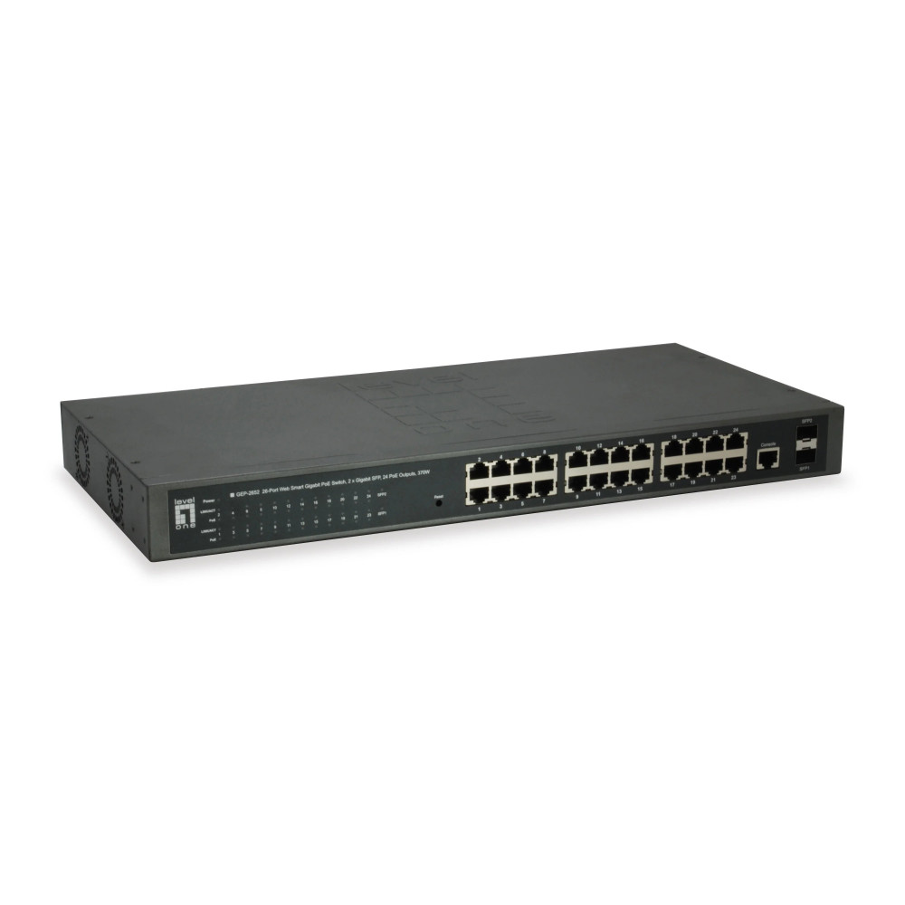 LevelOne GEP-2652 - Switch - Smart - 24 x 10/100/1000 (PoE+)
