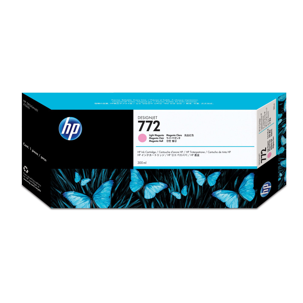 HP Cartuccia inchiostro magenta chiaro DesignJet 772, 300 ml HP Cartuccia inchiostro magenta chiaro DesignJet 772, 300 ml