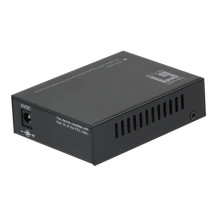 LevelOne GVT-2010 - Convertitore media - LAN 100Mb - 10Base-T, 100Base-TX, 1000Base-T, 1000Base-X - RJ-45 / SFP (mini-GBIC)