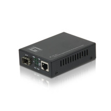 LevelOne GVT-2010 - Convertitore media - LAN 100Mb - 10Base-T, 100Base-TX, 1000Base-T, 1000Base-X - RJ-45 / SFP (mini-GBIC)