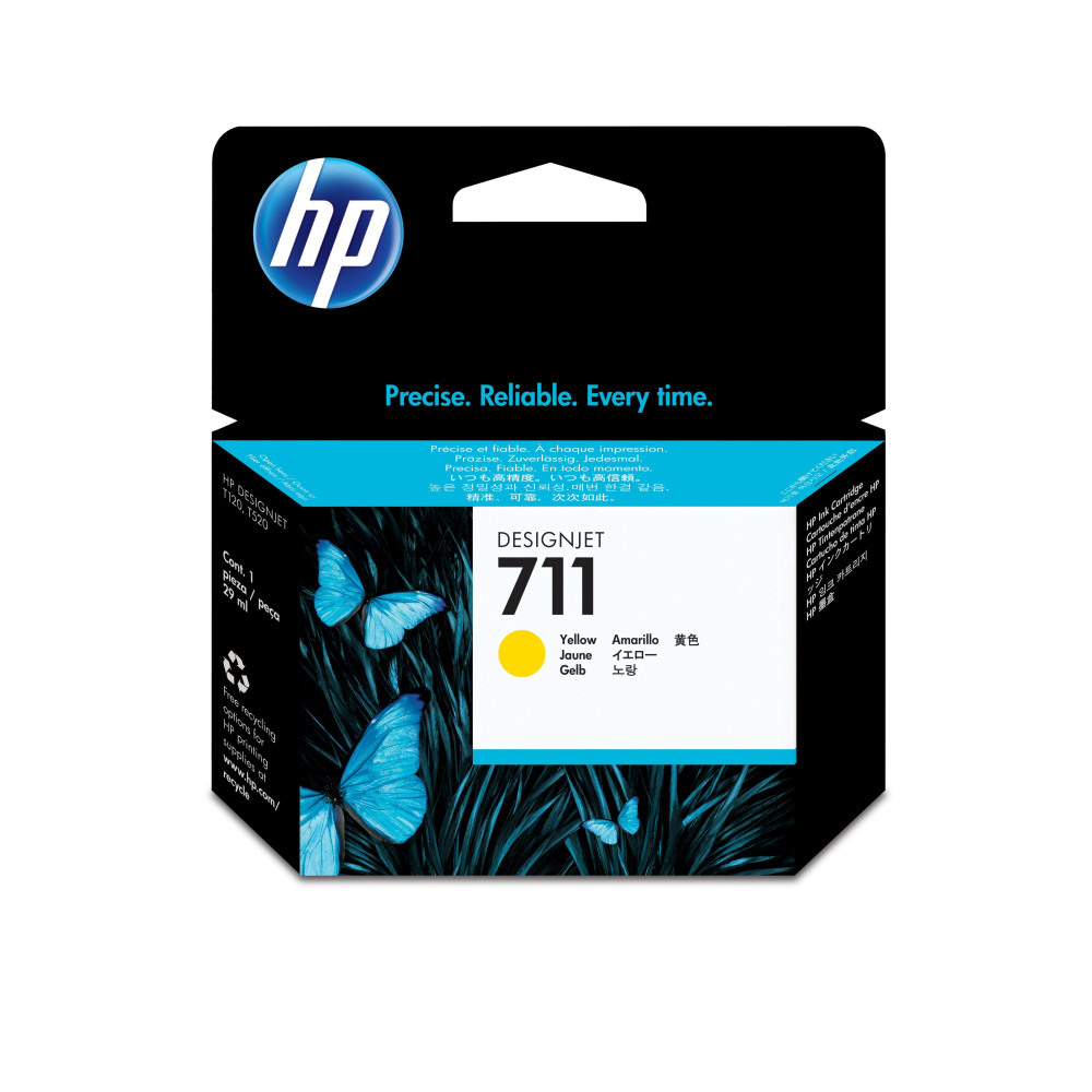HP Cartuccia inchiostro giallo DesignJet 711, 29 ml HP Cartuccia inchiostro giallo DesignJet 711, 29 ml
