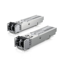 Ubiquiti UACC-OM-MM-1G-D - Modulo Trasmettitore SFP (Mini-GBIC) - 1GbE - LC Multi-Mode - fino a 550 m - 850 nm (pacchetto con 2)