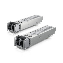 Ubiquiti UACC-OM-MM-1G-D - Modulo Trasmettitore SFP (Mini-GBIC) - 1GbE - LC Multi-Mode - fino a 550 m - 850 nm (pacchetto con 2)