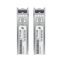 Ubiquiti UACC-OM-MM-1G-D - Modulo Trasmettitore SFP (Mini-GBIC) - 1GbE - LC Multi-Mode - fino a 550 m - 850 nm (pacchetto con 2)