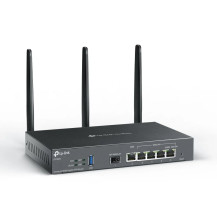 TP-LINK Omada ER706W, Dual-Band (2,4 GHz/5 GHz), Ethernet/LAN, Nero, Router da scrivania/piolo