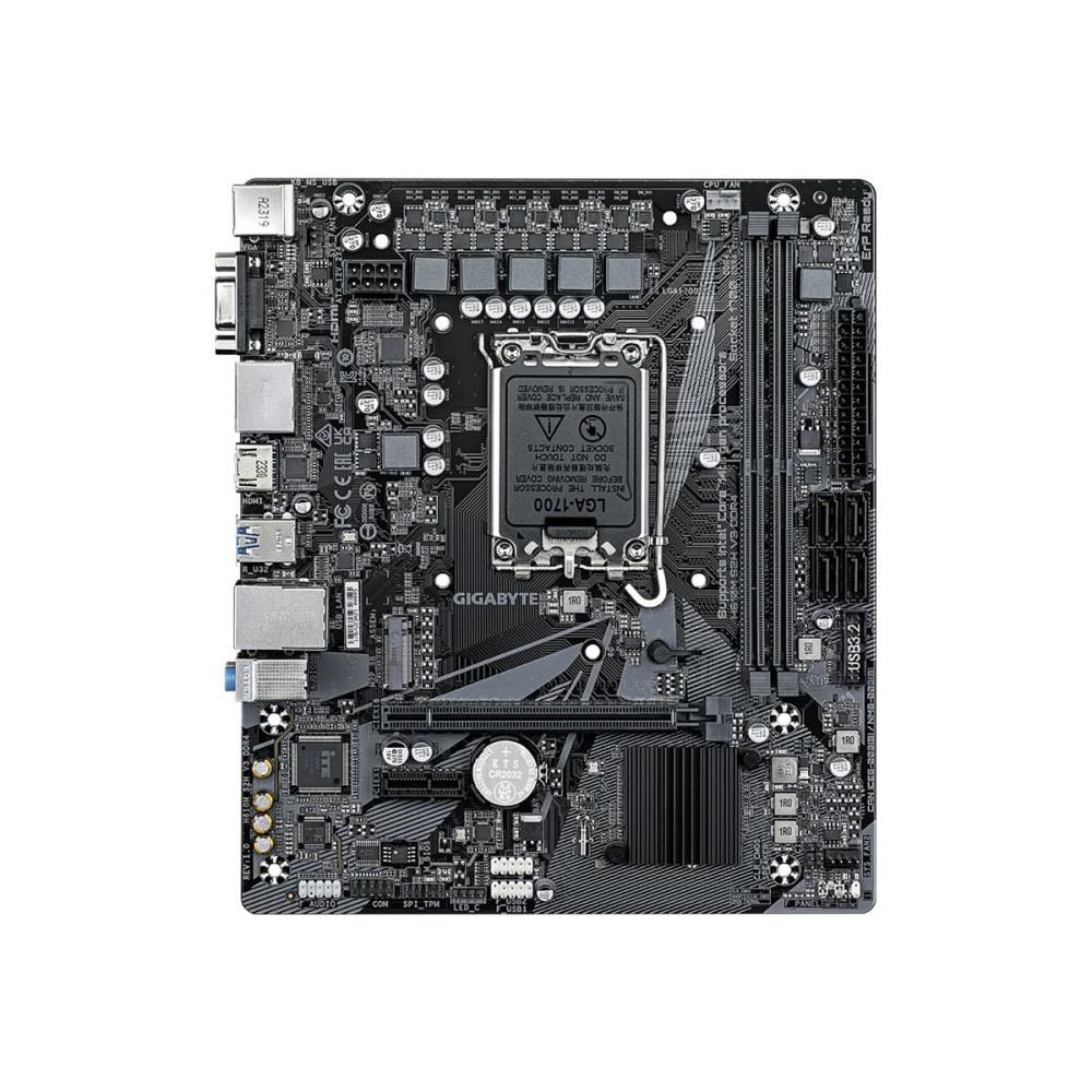 Gigabyte H610M S2H V3 DDR4 - 1.0 - scheda madre - micro ATX - supporto LGA1700 - chip H610 - USB 3.2 Gen 1 - LAN Gigabit - grafi