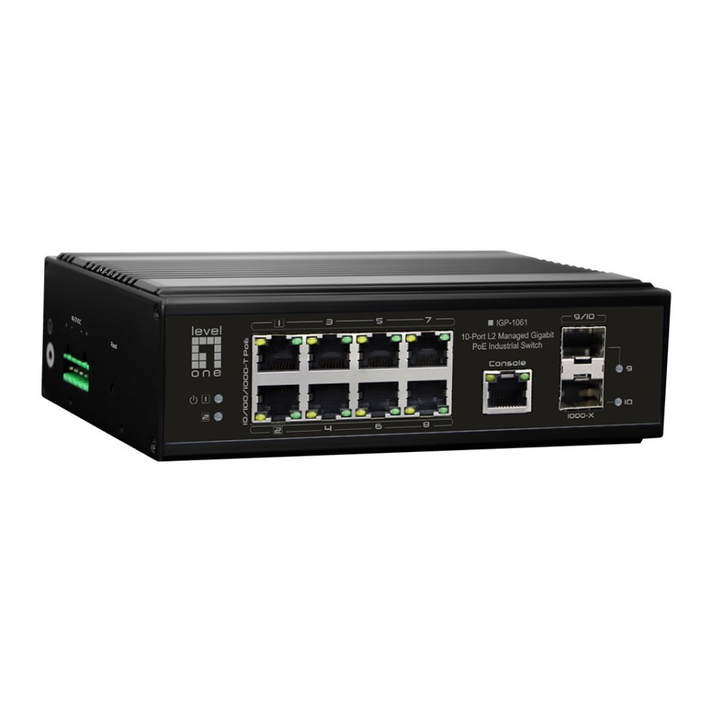 LivelloUno IGP-1061 - Switch - -40 ┬░C a 75 ┬░C - gestito - 2 x 10/100/1000 (PoE++)