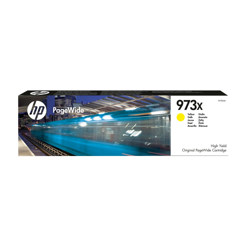 HP Cartuccia giallo ad alta capacità originale 973X PageWide HP Cartuccia giallo ad alta capacità originale 973X PageWide