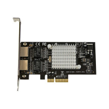StarTech.com Scheda di rete PCI Express Dual Port (PCIe x4) Gigabit Ethernet per server - scheda di rete a 2 porti - Intel i350 