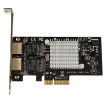 StarTech.com Scheda di rete PCI Express Dual Port (PCIe x4) Gigabit Ethernet per server - scheda di rete a 2 porti - Intel i350 