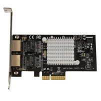 StarTech.com Scheda di rete PCI Express Dual Port (PCIe x4) Gigabit Ethernet per server - scheda di rete a 2 porti - Intel i350 